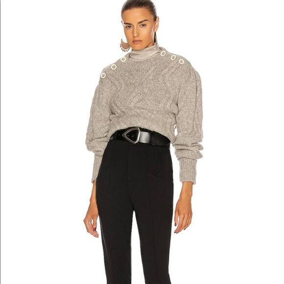 Isabel Marant Devlyn Cable Knit Sweater - Picture 1 of 9